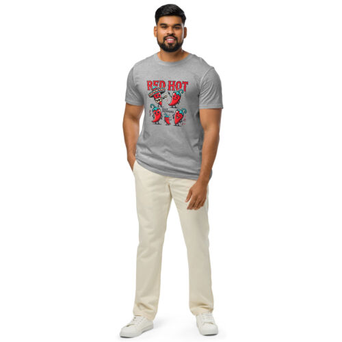 Red Hot Silly Peppers Organic T-Shirt – Vintage Meme, Festival Concert Tee - Picture 4 of 13