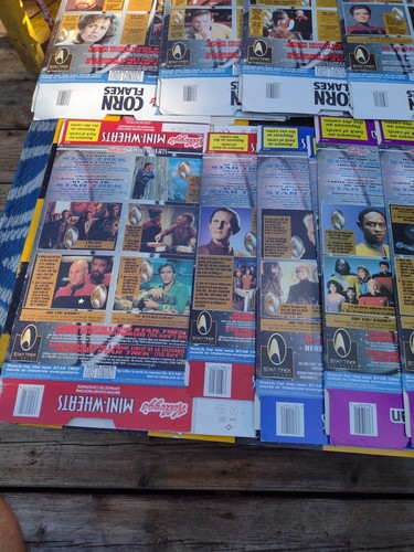 1996 Kellogg's Star Trek Cards On 12 Cereal Boxes , #1-56 Uncut (Missing Last 4) - Bild 8 von 24