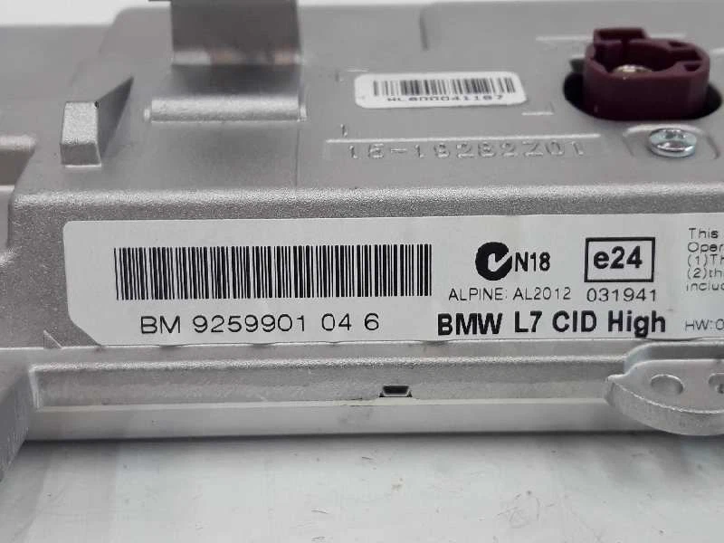 65509259901 pantalla multifunción para BMW SERIE 1 LIM. 2.0 TURBODIESEL 1233900 - Imagen 4 de 4