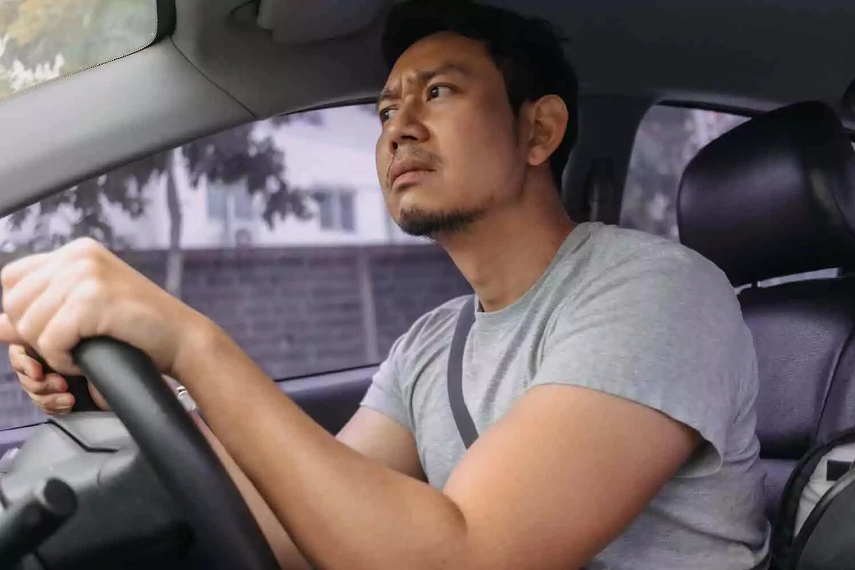 A driver senses something is odd.