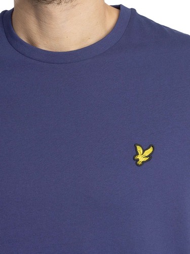 Lyle & Scott de los hombres Camiseta simple, Azul - Imagen 4 de 5