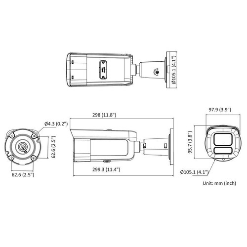 Hikvision 8MP DS-2CD2687G2T-LZS 4K ColorVu Motorized Zoom Lens PoE Bullet Camera - Picture 5 of 6