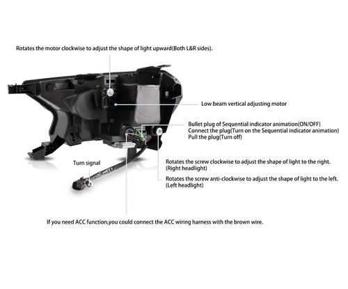 2019-2023 Ford Ranger [US Types] LED Matrix Projector Headlights Black - Picture 9 of 9