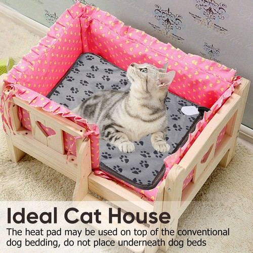 50x80CM Pet Electric Heating Pad Heated Mat Warmer Blanket Bed for Dog Cat Puppy - Picture 12 of 12