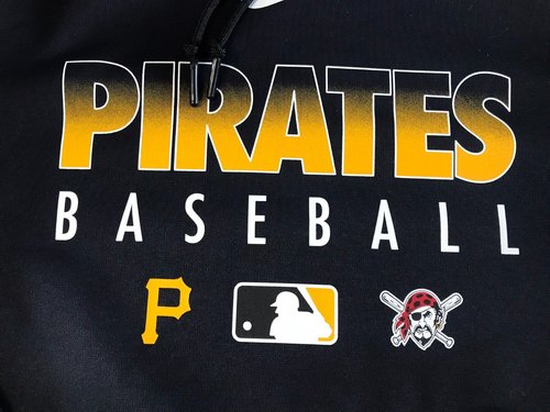 Pittsburgh Pirates Nike Hoodie Sweatshirt Black Authentic Collection M Dri-Fit - Picture 2 of 8