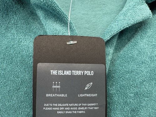 Fabletics Herren S/S Shirt The Island Terry Polo türkis mit pink Größe Small neu mit Etikett - Bild 12 von 18