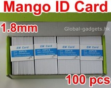 100PCS 125KHz RFID Card EM4100 Proximity ID Card 1.5mm Thickness Mango ID Cards