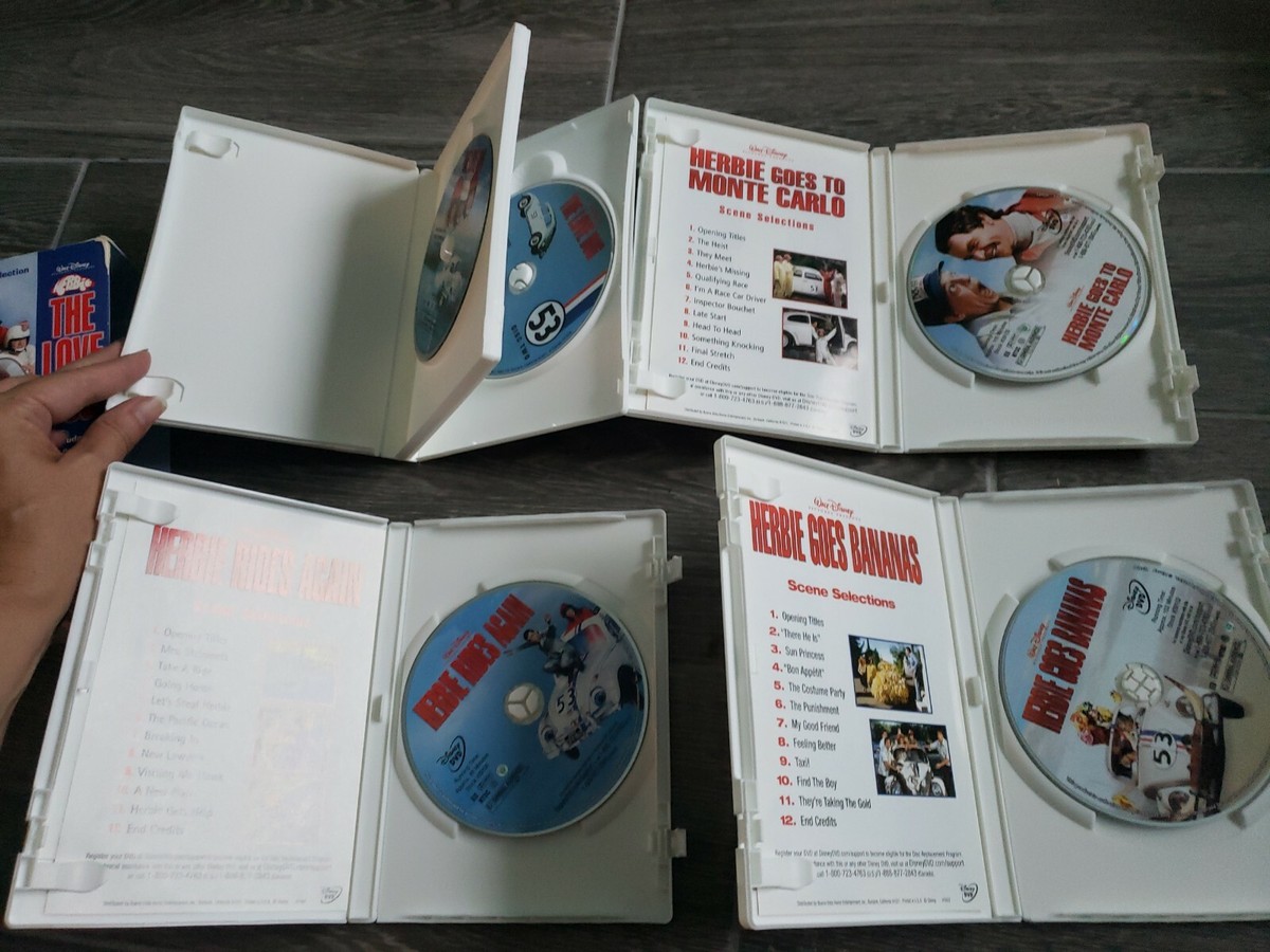 WALT DISNEY HERBIE THE LOVE BUG - 4 FILM COLLECTION BOXSET