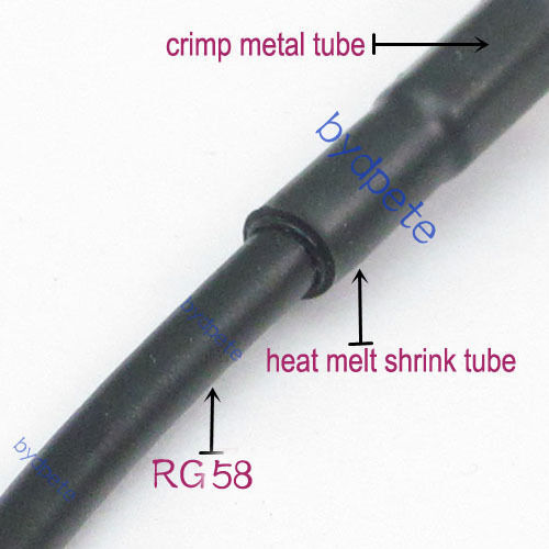 QMA Female to BNC Male RG-58U Shield Braid Coaxail RF Cable LOSS LOW 50ohms Lot - Picture 8 of 10