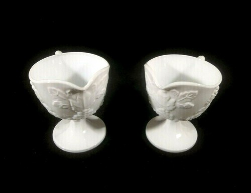 Indiana Glass Colony Harvest Grapes Footed Cream Pitcher - Picture 8 of 9