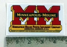 Minneapolis Moline red/yellow sticker decal