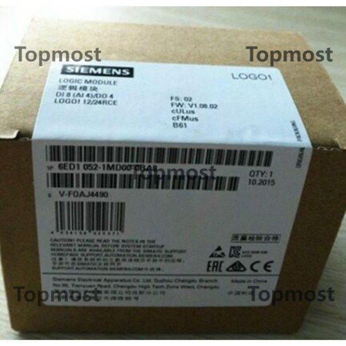 New Siemens 6ED1 052-1MD08-0BA0 6ED1052-1MD08-0BA0 LOGO 12/24RCE logic module