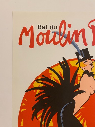 René Gruau, c. A.1983 - Bal Du Moulin Rouge, Femmes - Original Vintage Affiches - Picture 4 of 16