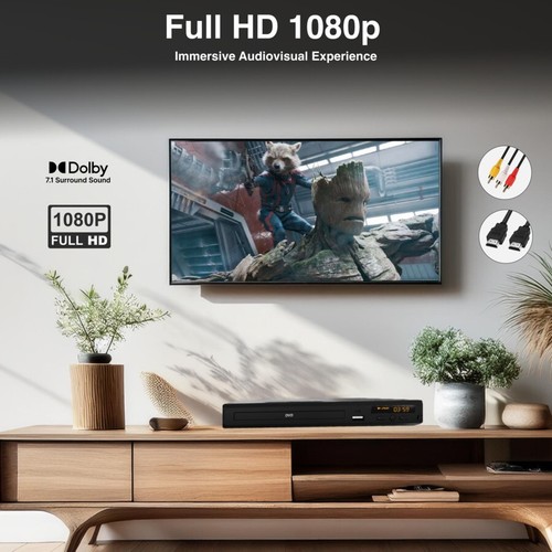 Laser Multi Region Free DVD Player | Movie Video HD HDMI Composite USB W/ Remote - Picture 5 of 7