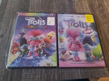 DreamWorks Trolls World Tour Trolls Holiday DVD Bundle Broken Seal Free Shipping