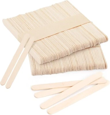 KIDS B CRAFTY 500 Lollipop Sticks, Lolly Sticks, Craft, 6" Long, Wood Sticks, Smooth