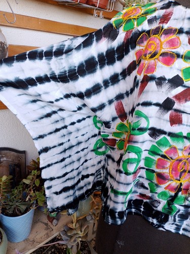 Beach By Exist Swimsuit Coverup Top  Ombré One Size  Boho Multicolor Rayon - Picture 4 of 10