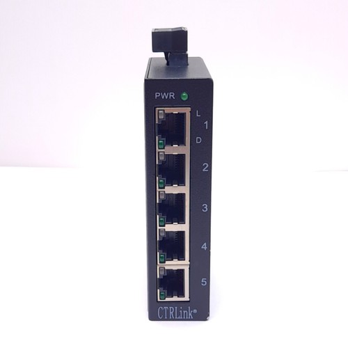 Contemporary Controls EISK5-100T Ethernet Switch, 5xRJ45, 24VAC/DC, 100Mbps, DIN - Picture 3 of 7