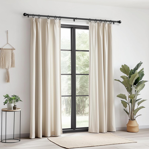 Curtain Rods for Windows 66 to 120, Adjustable Heavy Duty Wrap around 1 Inch Cur - Bild 2 von 12