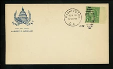 US FDC #632 Gorham M-2 1927 Washington DC Ben Franklin Rotary