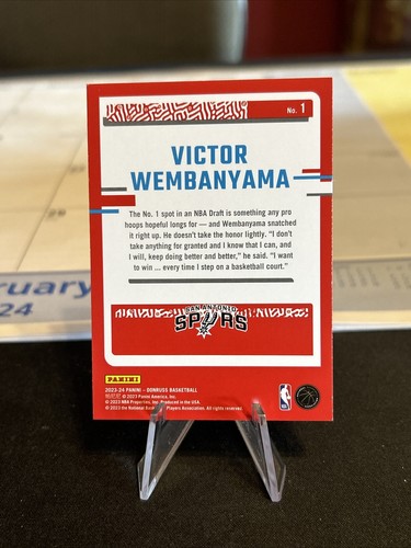 2023-24 Donruss The Rookies #1 Victor Wembanyama RC - Imagen 2 de 2