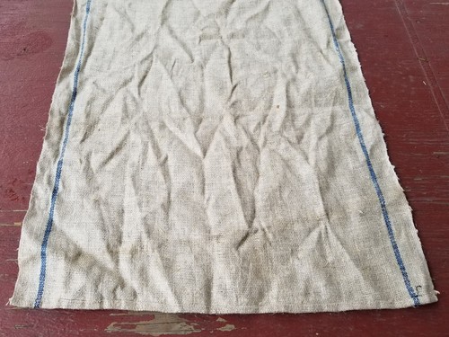 Antiker gestreifter Textil Leinen Stoff Läufer primitiv Landhaus 46 cm - Bild 4 von 7