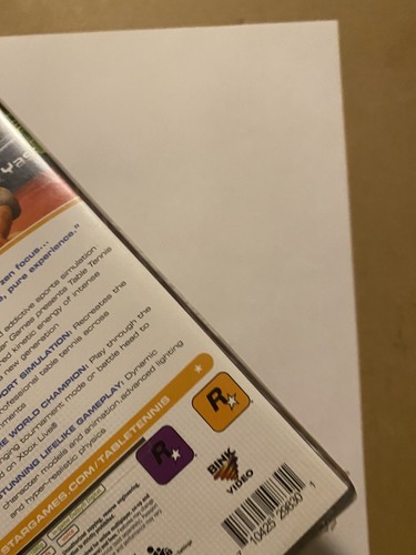 Rockstar Games Presents Table Tennis (Microsoft Xbox 360, 2006) Brand New Sealed - Picture 9 of 10