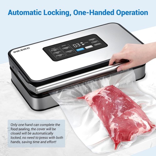 INK-VS04 Home Food Vacuum Sealer Machine with Starter Kit, Dual Motor, Dual Pum - Picture 8 of 11