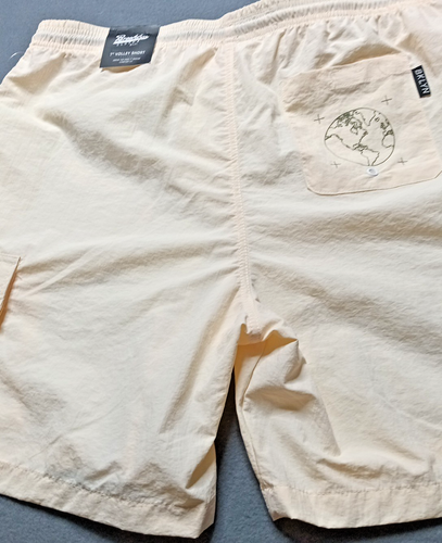 Pantalones Cortos Brooklyn Tela 7" Voleibol Cordón Talla L Sobre la Rodilla Ajuste Cómodo Nuevos con Etiquetas - Imagen 8 de 20