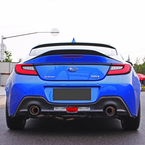 For 2022-2025 Subaru BRZ & Toyota GR86 V Style GLOSS BLACK Trunk Spoiler Lip - Picture 5 of 14