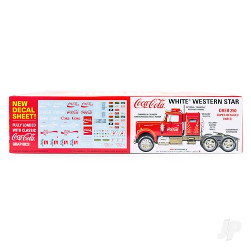 AMT White Western Star Semi Tractor (Coca Cola) Plastic Kit - Picture 4 of 7