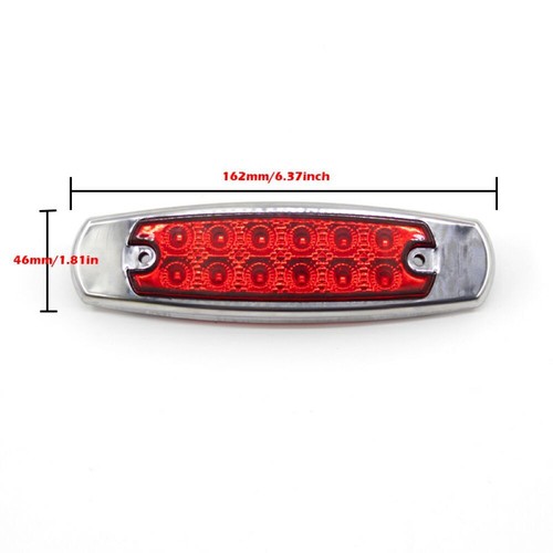 2x 12V 24V 12 LED Side Marker Light Lamp Indicator Car Trailer Truck Lorry Van - Picture 3 of 9