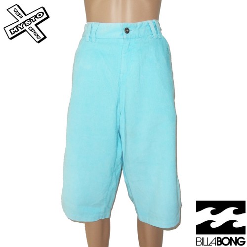 BILLABONG 'PEPPA WALK SHORTS' WOMENS AQUA NAVY CORDUROY 10 12 14 BNWT RRP £38 - Picture 5 of 6