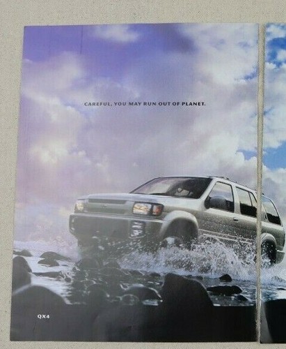 Vintage Infiniti QX4 Print Ad 1997 Paper Magazine Clipping 2 Page SUV 90s Car - Picture 3 of 5