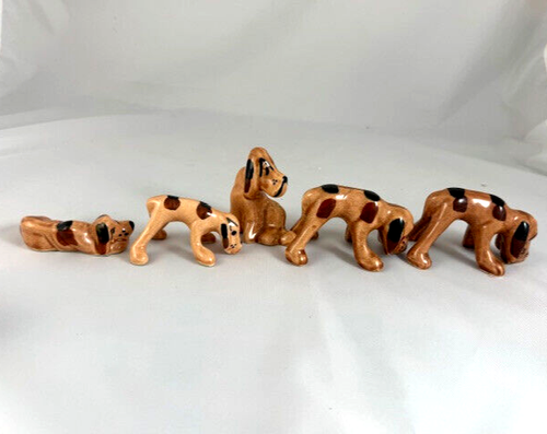 5 Grindley Hound Dogs in Brown. You are buying the group. - Bild 2 von 6
