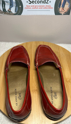 AK Anne Klein iflex MASLIPNSLIDE Red Women Size 7M - Picture 11 of 11