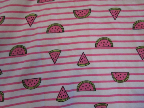 PS Aeropostale Summer Dress Pink Watermelons & Stripes Girls size 8 EUC - Picture 2 of 3