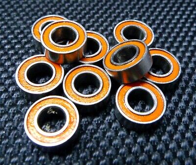 5x10x4 mm 10PCS ABEC7 Orange 440c CERAMIC Stainless Steel Bearing SMR105-2RS
