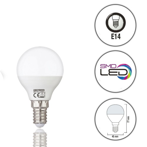 10 Stück E14 LED Leuchtmittel Kugel Birne Lampe 4W 250 Lumen 3000K Warmweiss - Bild 2 von 3