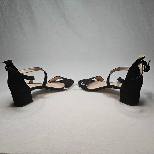 Klub Nico Women's Black SIZE 9 Open Round Toe Buckle Strap w/Block Heel - Picture 13 of 13