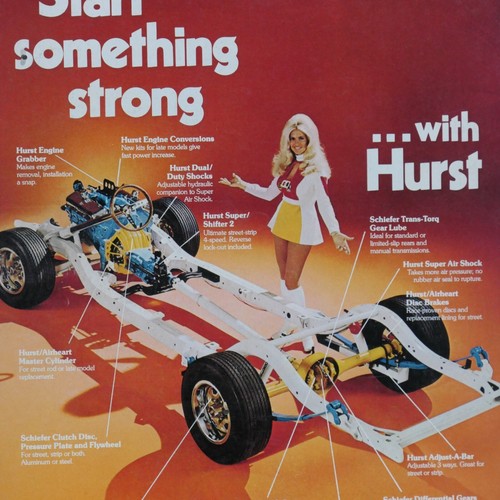 The Hurst Girl  Vintage 1974 Start Something Strong Original Print Ad 8.5 x 11" - Picture 4 of 9