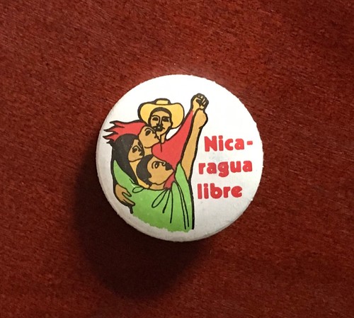 Original Vintage Pinback Button Nicaragua Libre Very Rare  #ub2 - Picture 1 of 3