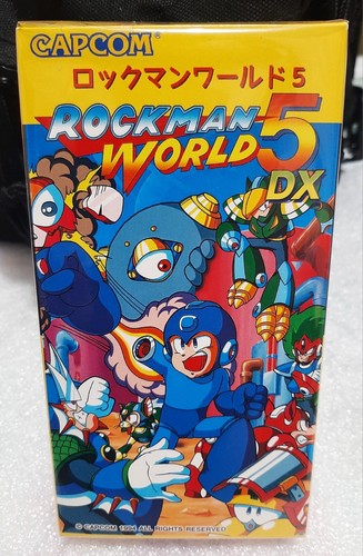 Rockman World 5 DX(Megaman World 5 DX)GBA cartridge Rare Game Box Set w/ Rocku - Picture 3 of 7