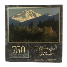 Wonderful World 750 Piece Jigsaw Puzzle Mount Baker Washington 23.5” x 15.5” NEW