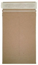 200 6 x 6 No Bend Mailers Kraft Self Seal  Photo Document Flat Rigid Envelope