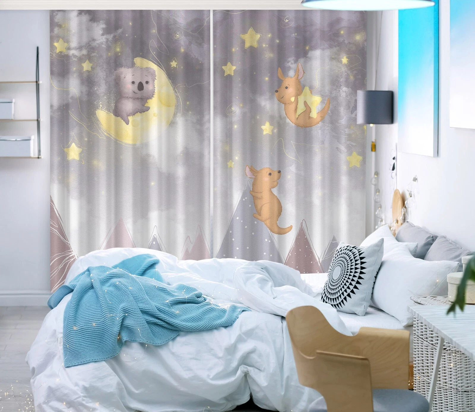 3D Cute Animal Dreams ZHUC5216 Photo Curtain Window Blockout Fabric Vera 2023