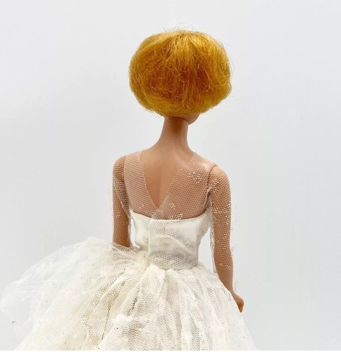 Vintage Barbie Doll Titian Bubble Gum Pink Lips w/ Outfit #972 Wedding Day Dress - Picture 5 of 14