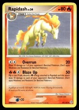 Rapidash 59/130 Pokemon Card Diamond & Pearl Uncommon 80 HP Near Mint M26