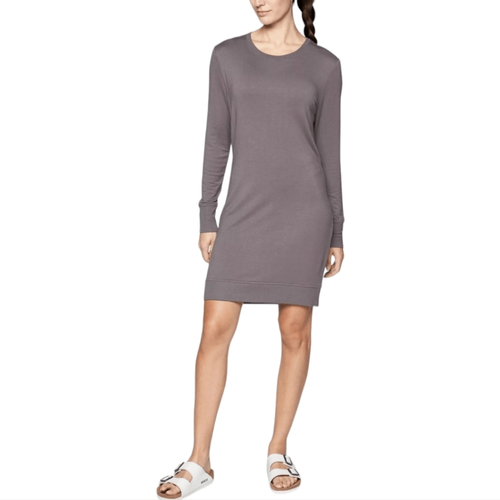 Athleta -1201 Nirvana Go-To Kleid schwarz gekreuzter Rücken Langarm #209977 XXS - Bild 3 von 10