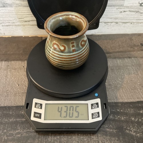 Keramik Mini Vase Übertopf Wirbel gerippt Mini Übertopf - Bild 12 von 17